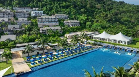 Pool-and-resort-aerial-of-Hyatt-Regency-Phuket-Resort